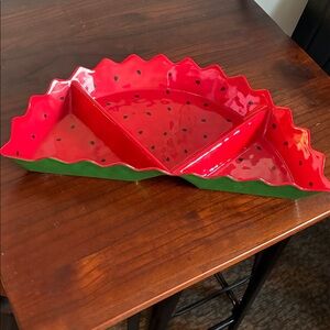 Novogratz - Melamine 3-Section Watermelon Tray